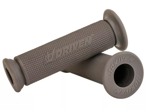 Driven Gray Diamond Grippy Gel Handlebar Grips (D637GYO)