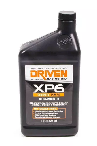 Driven Racing Oil XP6 15w50 Synthetic Oil 1 Qt Bottle 1006