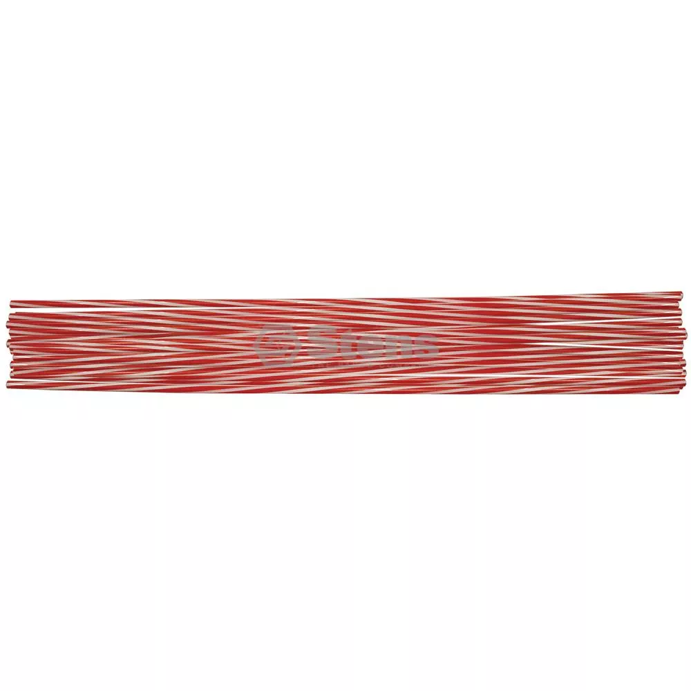 Driveway Marker - 26'' Red/White Hollow