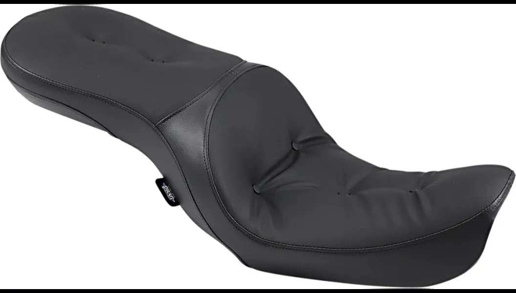 DS Low-Profile Touring Pillow-Style Black Harley Seat for 06-17 FXD/FLD