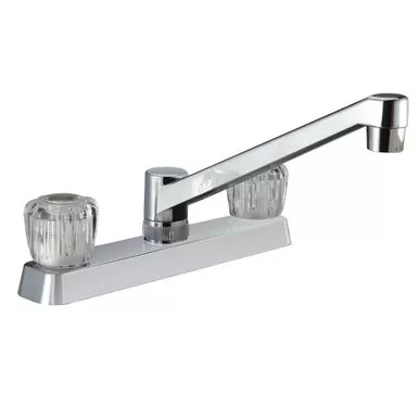 Dura Faucet DF-PK600A-CP RV Kitchen Sink Faucet Chrome with Acrylic Knobs