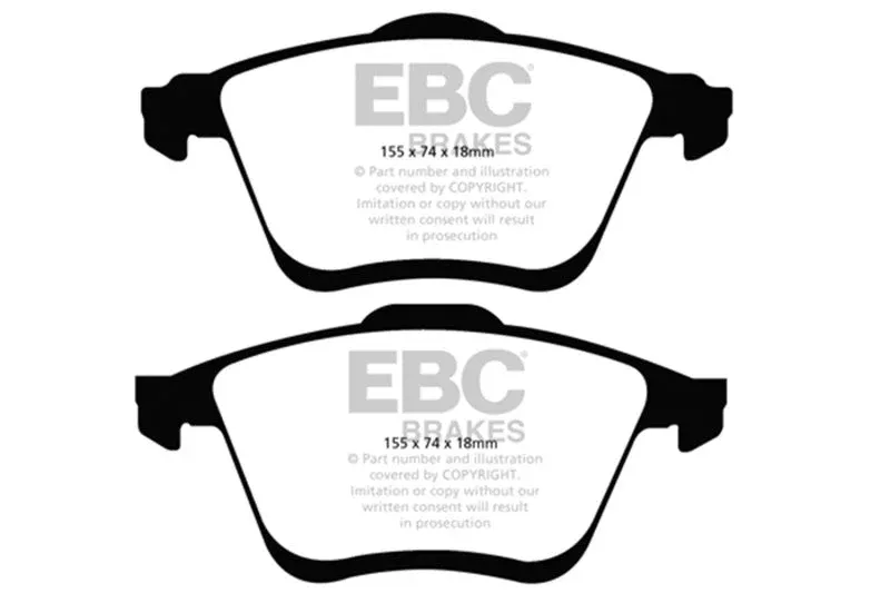 EBC 2.3 Turbo Redstuff Front Brake Pads DP31773C fits 2006-2009 Mazda 6 i / 2006-2007 Mazda 6 Mazdaspeed / 2006-2009 Mazda 6 S