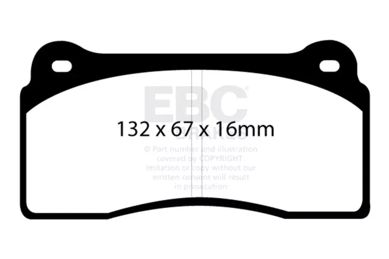 EBC 5.9 Redstuff Front Brake Pads fits 1995-2020 Aston Martin / Audi / Chevrolet and more
