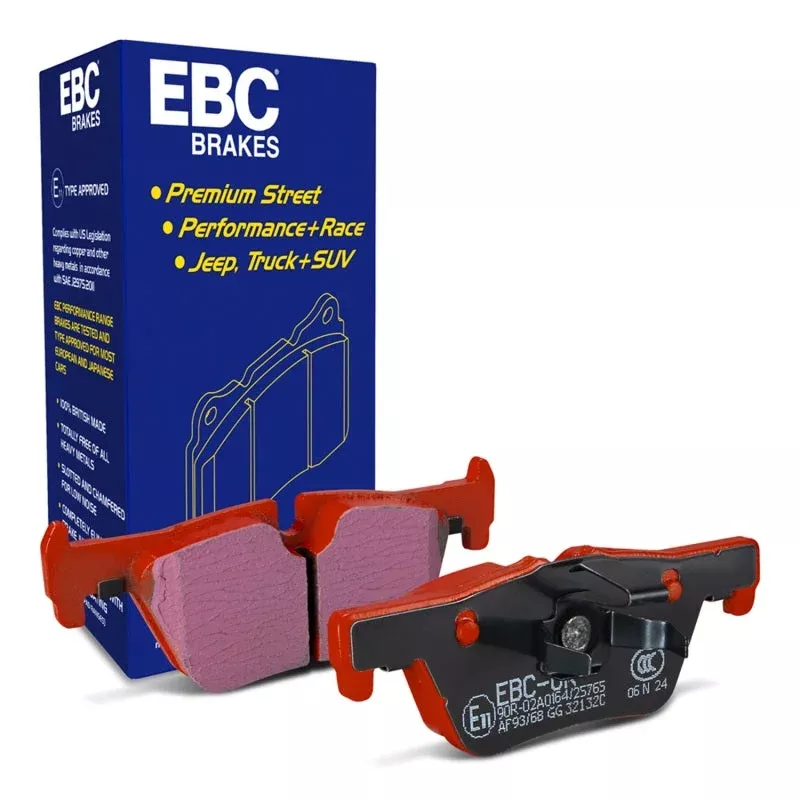 EBC ATE calipers Redstuff Rear Brake Pads fits 2014-2016 BMW 228i / 2015-2016 BMW 228i xDrive / 2017-2023 BMW 230i / 2017-2021 BMW 230i xDrive