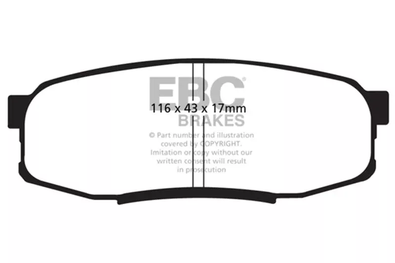 EBC Bluestuff Brake Pads (150mm PCD) fits 2008-2011, 2013-2021 Lexus LX570 / 2008-2011, 2013-2021 Toyota Land Cruiser / 2020-2021 Toyota Land Cruiser Heritage Edition / 2008-2022 Toyota Sequoia Limited