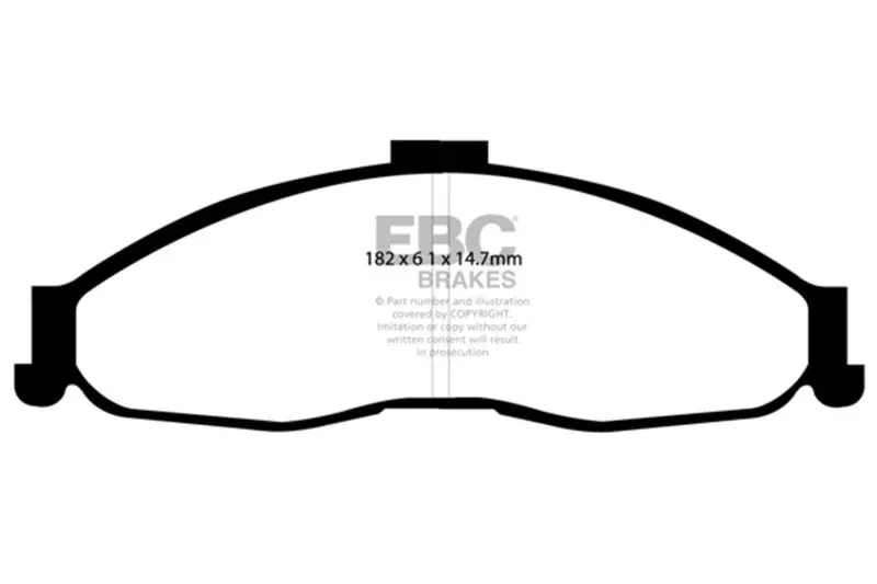 EBC Bluestuff Front Brake Pads fits 1998-2002 Chevrolet Camaro / 1998-2002 Chevrolet Camaro Z28 / 1998-2002 Chevrolet Camaro Z28 SS / 1998-2002 Pontiac Firebird