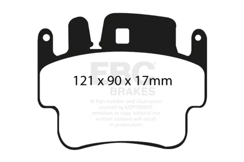 EBC Bluestuff Front Brake Pads fits 1998-2007 Porsche 911, Boxster, Cayman