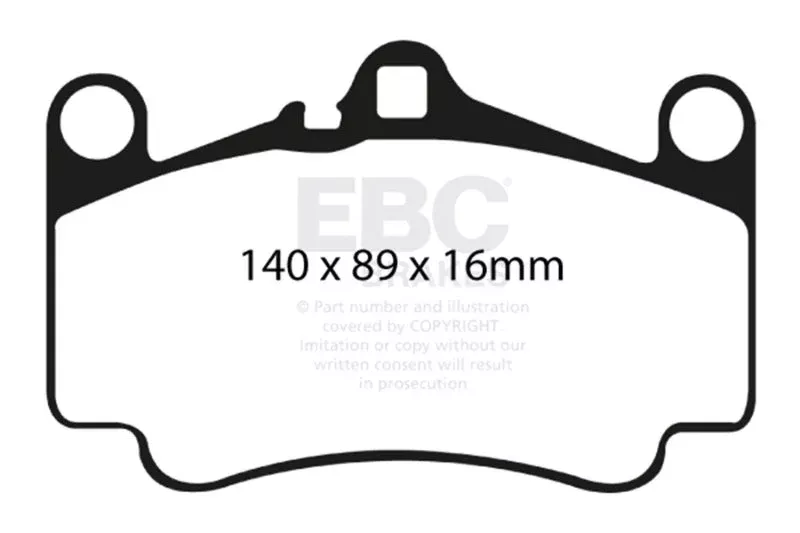 EBC Bluestuff Front Brake Pads fits 1998-2012 Porsche 911