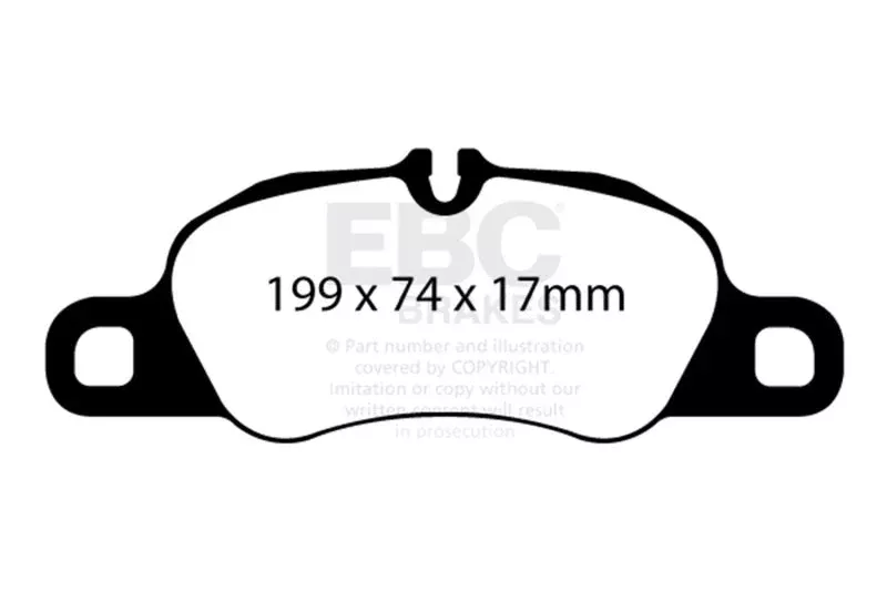 EBC Bluestuff Front Brake Pads fits 2009-2023 Porsche 718 Boxster, 718 Cayman, 911, Boxster, Cayman