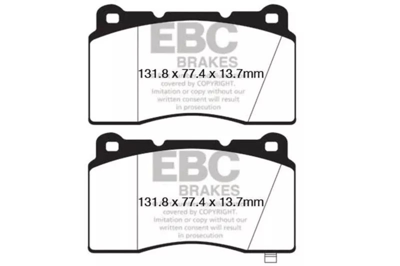 EBC Bluestuff Front Brake Pads fits 2010-2016 Hyundai Genesis Coupe