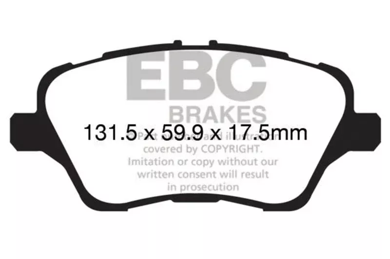 EBC Bluestuff Front Brake Pads fits 2013-2019 Ford Fiesta