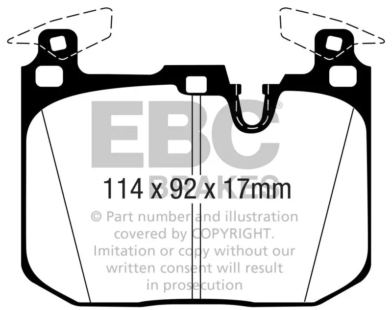 EBC Bluestuff Front Brake Pads fits 2015-2021 BMW M2, M3, M4