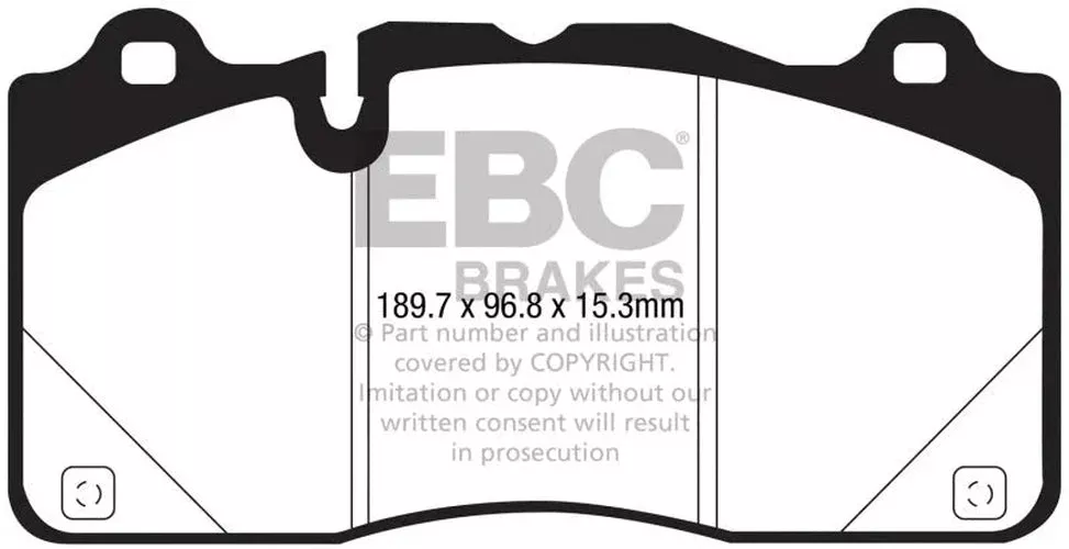 EBC Bluestuff Front Brake Pads fits 2016-2019 Cadillac CTS / 2016-2019 Cadillac CTS Luxury / 2016 Cadillac CTS Performance / 2016 Cadillac CTS Premium