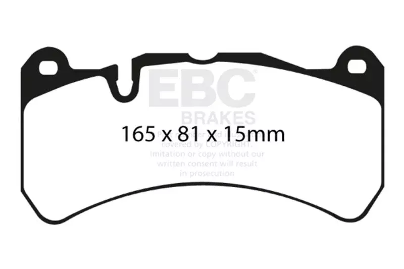 EBC Bluestuff Front Brake Pads fits 2017-2018 Alfa Romeo Giulia Quadrifoglio / 2007-2008 Ferrari 599 GTB Fiorano / 2007 Ferrari F430 / 2008 Ferrari F430 Scuderia