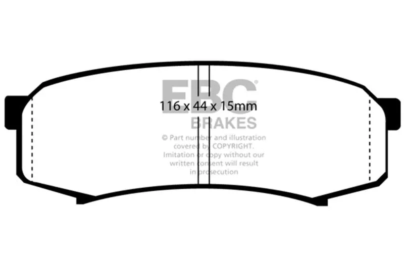 EBC Bluestuff Rear Brake Pads fits 1995 Chrysler Concorde / 1996 Chrysler Concorde LX / 1996-1997 Chrysler LHS / 2010-2011 Lexus GS460