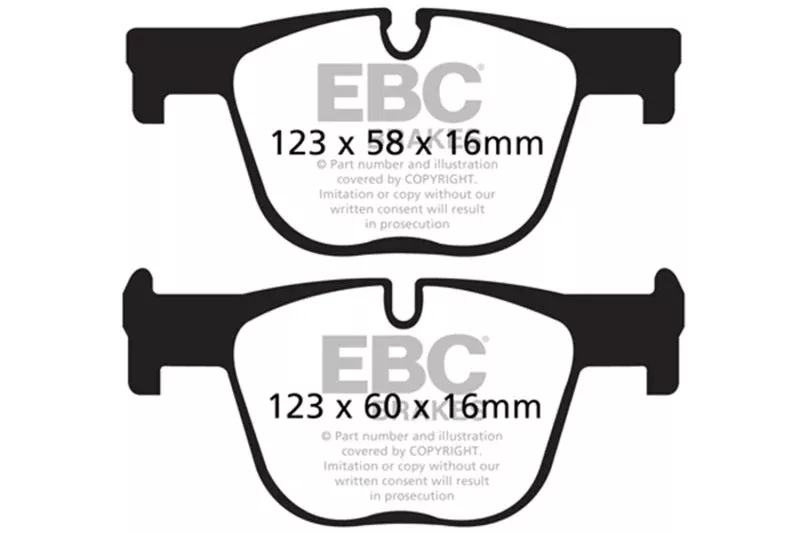 EBC Bluestuff Rear Brake Pads fits 2012-2019 BMW 3 Series