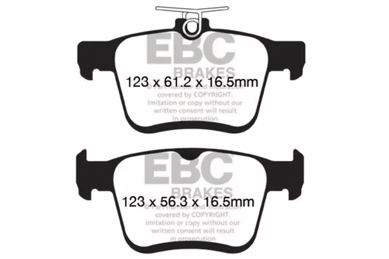 EBC Bluestuff Rear Brake Pads fits 2015-2020 Audi A3 Premium / 2015-2020 Audi A3 Premium Plus / 2015-2019 Audi A3 Prestige / 2015-2016 Audi A3 TDI Premium