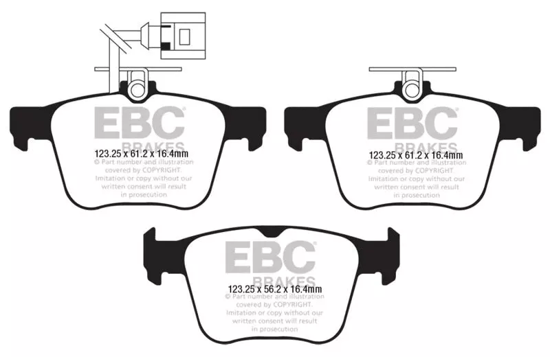 EBC Bluestuff Rear Brake Pads fits 2022-2024 Audi RS3 / 2018-2022 Audi TT RS Quattro / 2022 Audi TT RS Quattro Heritage Edition