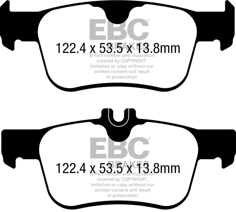 EBC Bluestuff Rear Brake Pads fits 2024 Acura Integra Type S / 2017-2021 Honda Civic EX / 2017-2021 Honda Civic EX-L / 2017-2018 Honda Civic EX-T