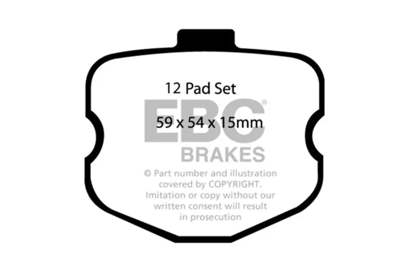 EBC DP51771NDX Bluestuff Front Brake Pads fits 2008 Chevrolet Corvette 427 Limited Edition Z06 / 2006-2008 Chevrolet Corvette / 2006-2008 Chevrolet Corvette Z06