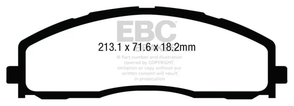 EBC Extra Duty Front Brake Pads ED93015 fits 2013-2022 Ford F-250 Super Duty, F-350 Super Duty, F-450 Super Duty