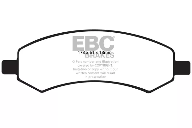 EBC Extra Duty Front Brake Pads fits 2006-2019 Chrysler / Dodge / Mitsubishi and more