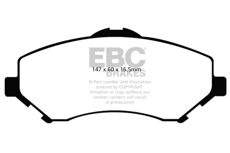 EBC Extra Duty Front Brake Pads fits 2010-2023 Chrysler / Dodge / Jeep