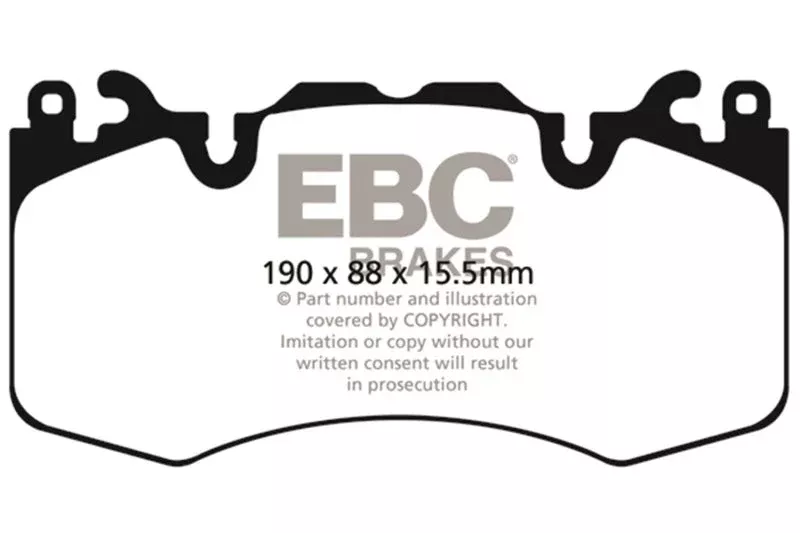 EBC Extra Duty Front Brake Pads fits 2012-2023 Land Rover Defender 110, Defender 90, Discovery, Range Rover, Range Rover Sport