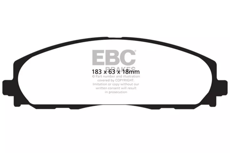 EBC Extra Duty Front Brake Pads fits 2012-2024 Chrysler / Dodge / Jeep