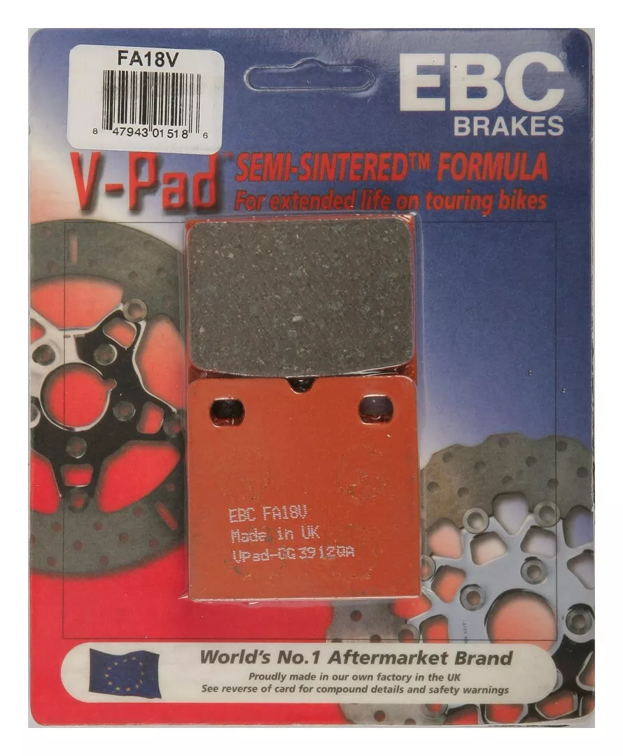 EBC FA18V Semi-Sintered Rear Brake Pads