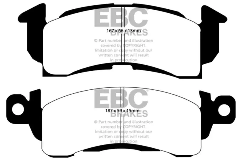 EBC Greenstuff Front Brake Pads fits 1972-1991 Chevrolet / GMC