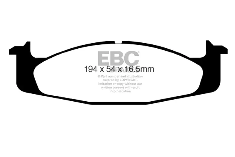 EBC Greenstuff Front Brake Pads fits 1994-1996 Ford Bronco Eddie Bauer / 1994-1996 Ford Bronco XL / 1994-1996 Ford Bronco XLT / 1995-1996 Ford Bronco XLT Sport