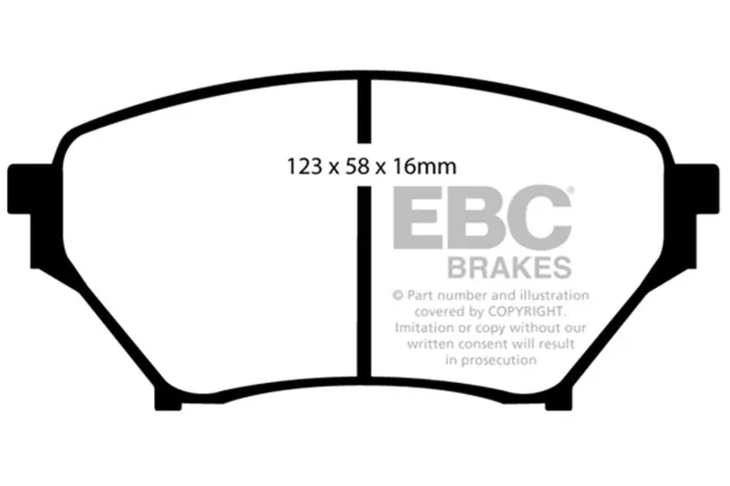 EBC Greenstuff Front Brake Pads fits 2001-2005 Mazda Miata
