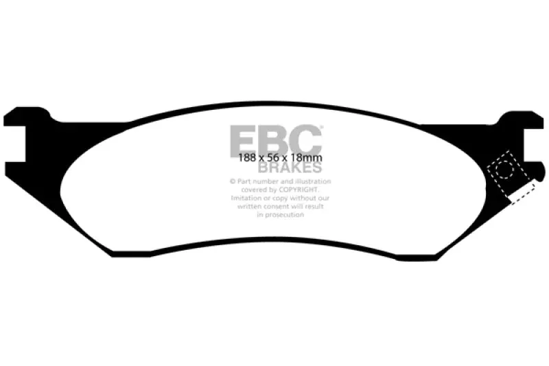 EBC Greenstuff Front Brake Pads fits 2002-2006 Dodge Durango / Ram 1500 / Ram 1500 Van