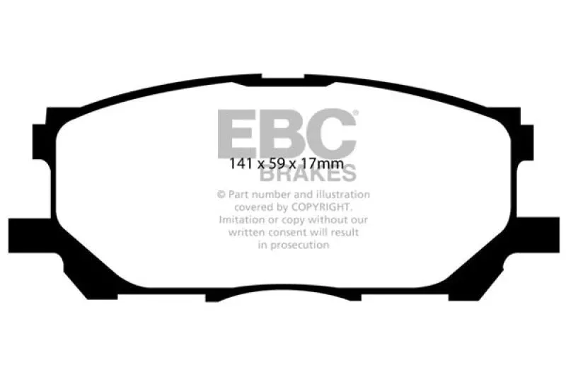 EBC Greenstuff Front Brake Pads fits 2004-2006 Lexus RX330 / 2007-2009 Lexus RX350 / 2006-2008 Lexus RX400h / 2006-2007 Toyota Highlander