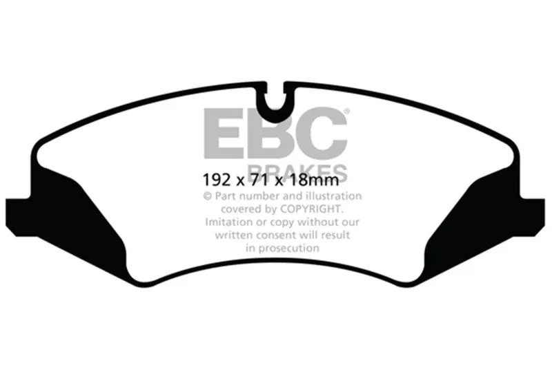 EBC Greenstuff Front Brake Pads fits 2010-2022 Land Rover Discovery, LR4, Range Rover, Range Rover Sport 2017-2022 Land Rover Discovery