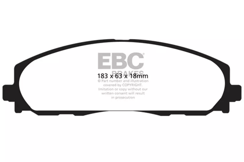 EBC Greenstuff Front Brake Pads fits 2012-2023 Chrysler / Dodge / Jeep fits 2012-2023 Chrysler / Dodge / Jeep and more