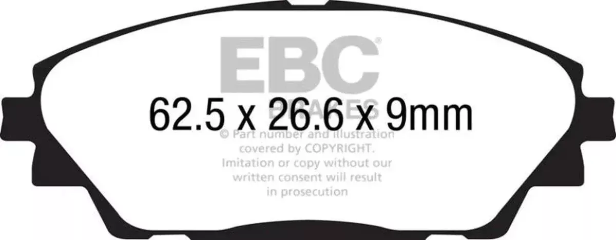 EBC Greenstuff Front Brake Pads fits 2014-2021 Mazda 3 / CX-3 fits 2014-2021 / Mazda / 3 / CX-3 / - / Check / Fitment / Details