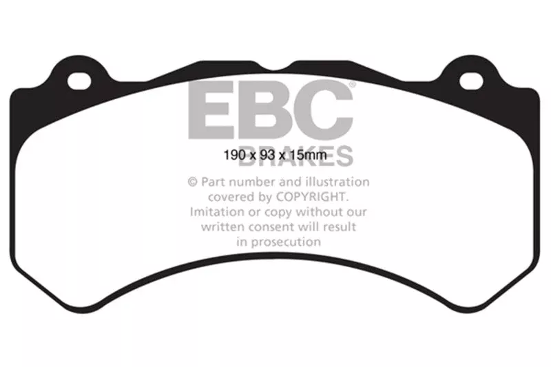 EBC Greenstuff Front Brake Pads fits 2018-2022 Dodge Durango Citadel / 2018-2022 Dodge Durango GT / 2020-2022 Dodge Durango GT Plus / 2018-2022 Dodge Durango Pursuit