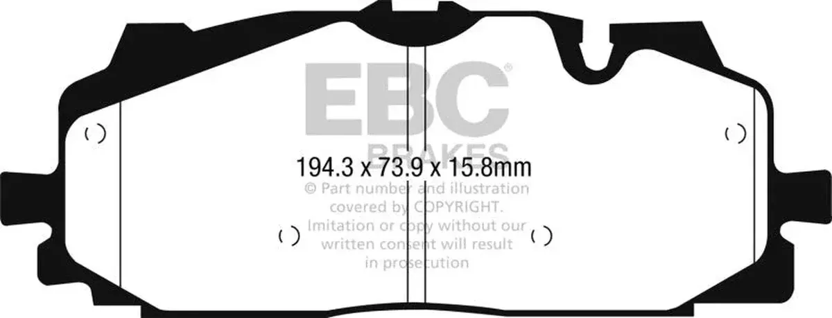EBC Greenstuff Front Brake Pads fits 2018-2023 Audi S4, S5, SQ5