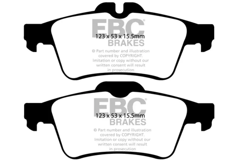 EBC Greenstuff Rear Brake Pads fits 2003-2017 Chevrolet / Ford / Mazda and more