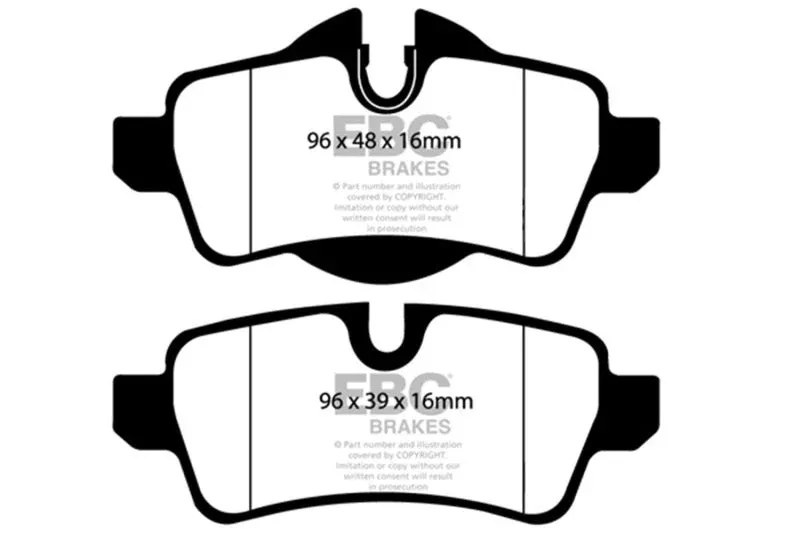 EBC Greenstuff Rear Brake Pads fits 2007-2016 Mini Cooper