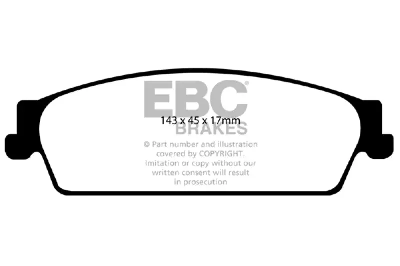 EBC Greenstuff Rear Brake Pads fits 2007-2017 Cadillac / Chevrolet / GMC