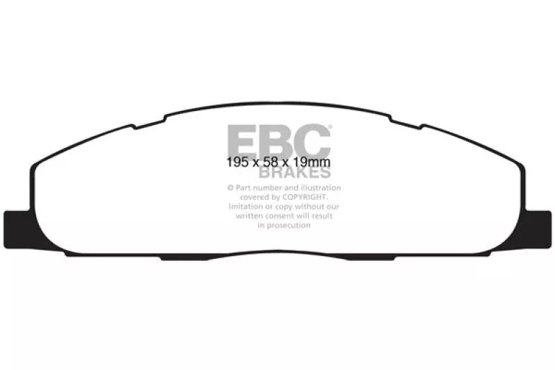 EBC Greenstuff Rear Brake Pads fits 2009-2010 Dodge Ram 2500 Laramie / 2009-2010 Dodge Ram 2500 Power Wagon / 2009-2010 Dodge Ram 2500 SLT / 2009-2010 Dodge Ram 2500 ST