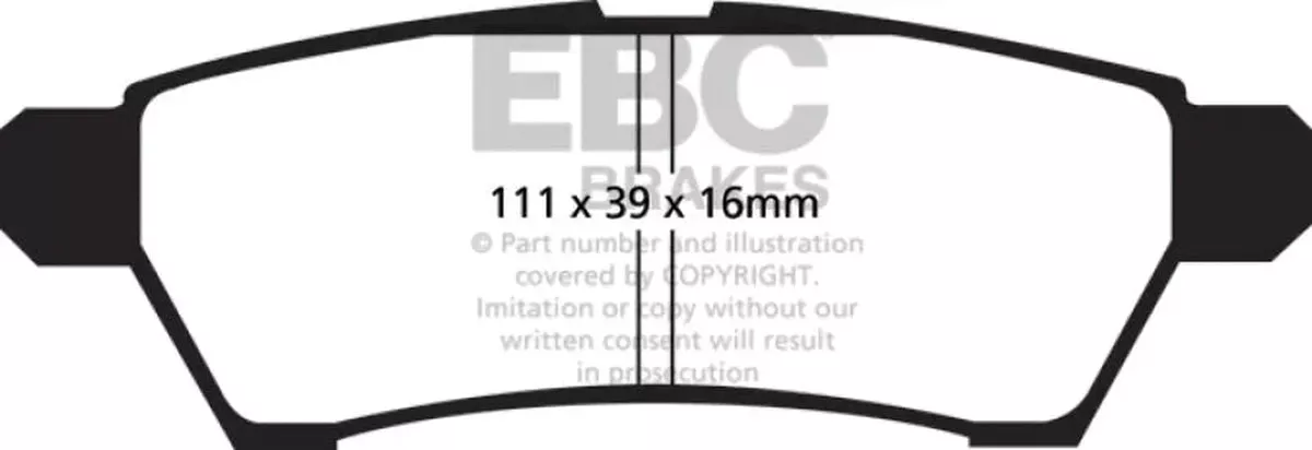 EBC Greenstuff Rear Brake Pads fits 2013-2019 Nissan Frontier Desert Runner / 2005-2010 Nissan Frontier LE / 2005-2008 Nissan Frontier Nismo Off-Road / 2009-2023 Nissan Frontier PRO-4X