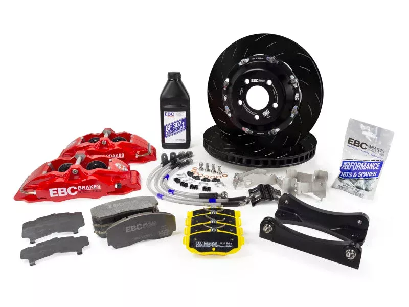 EBC Racing Blue Apollo-4 Calipers 330mm Rotors Front Big Brake Kit fits 12-21 Subaru GT86