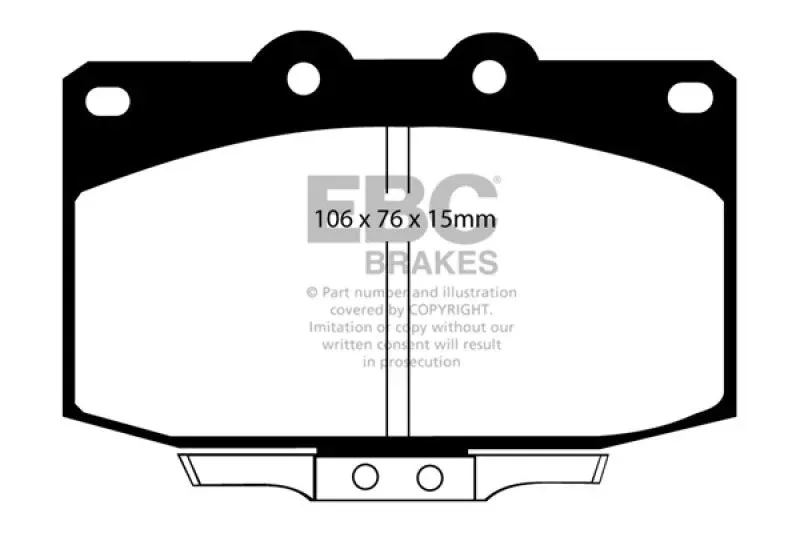 EBC Redstuff Front Brake Pads fits 1986-1991 / 1993-1995 Mazda RX-7