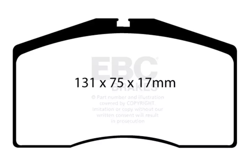 EBC Redstuff Front Brake Pads fits 1993-1998 Porsche 911, 928