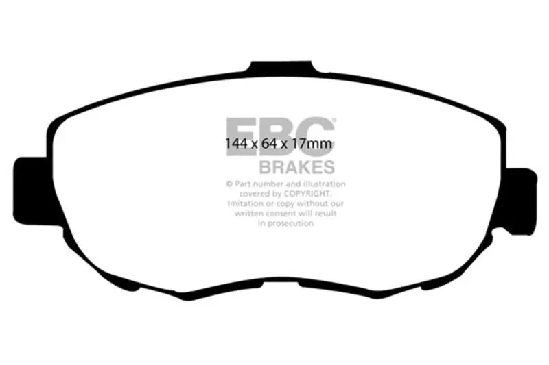 EBC Redstuff Front Brake Pads fits 1993-2005 Lexus GS300 / 1998-2000 Lexus GS400 / 2001-2005 Lexus GS430 / 2001-2005 Lexus IS300