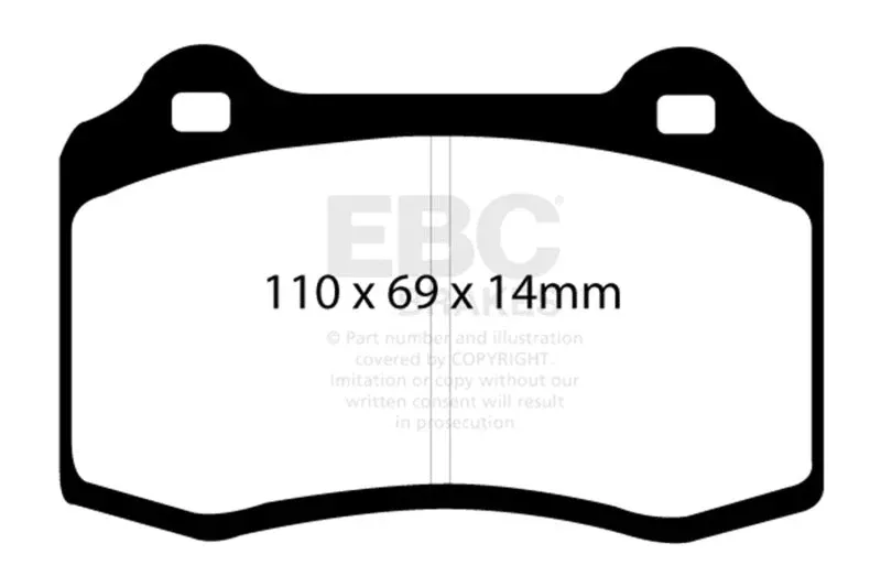 EBC Redstuff Front Brake Pads fits 1995-2012 Aston Martin / Ferrari / Hyundai